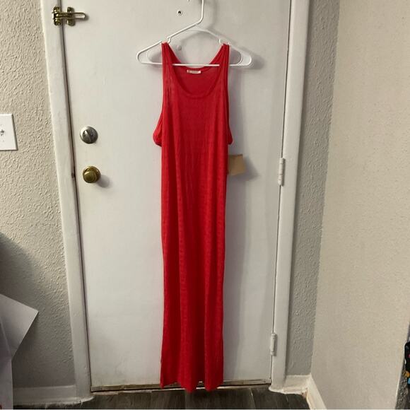 RACHEL Rachel Roy Casual Knit Racerback Maxi T-Shirt Dress S NEW Cherry Girl - Picture 5 of 11